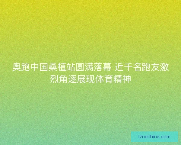 奥跑中国桑植站圆满落幕 近千名跑友激烈角逐展现体育精神